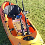 Railblaza Rod Holder II combined with StarPorts on a kayak