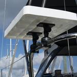 Railblaza Fillet Table II mounted on a railing