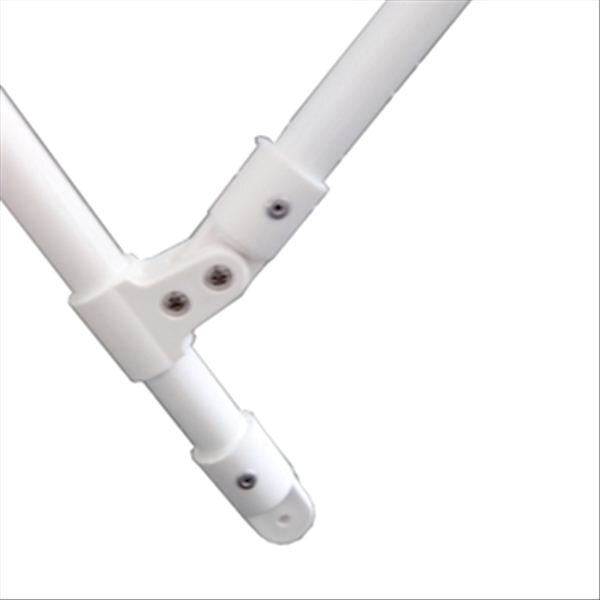 Bimini-Top / Sonnenverdeck ELEGANCE mit 3 Bögen / Höhe 140 cm - Breite 200 cm grau