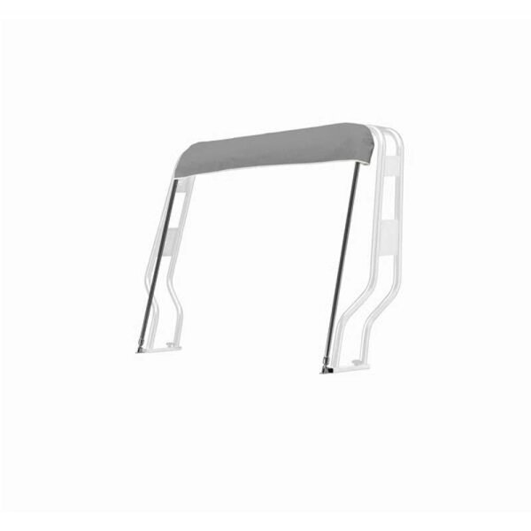 Bimini-Top / Sonnenverdeck JOLLY für Geräteträger / Roll-Bar "GOMMONE" Breite 145 cm - silber