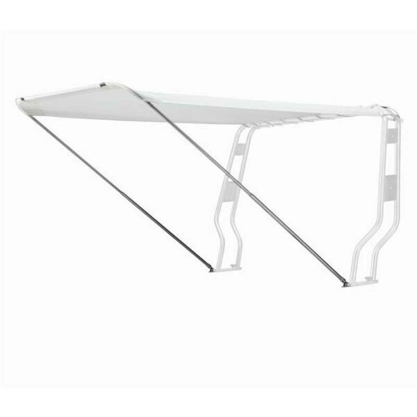Bimini-Top / Sonnenverdeck JOLLY für Geräteträger / Roll-Bar "GOMMONE" Breite 155 cm - weiß