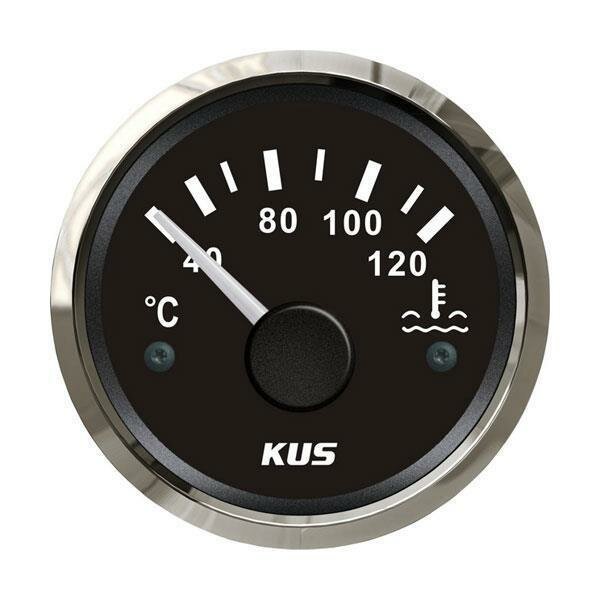 KUS water temperature gauge - black