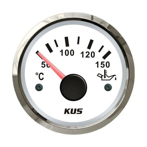 KUS oil temperatur gauge - white