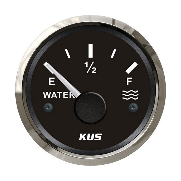 KUS Analog Fresh Water Tank Gauge - Black