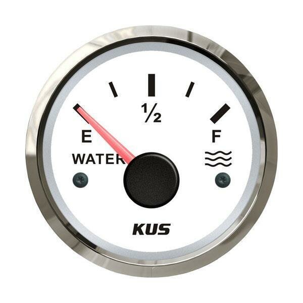 KUS analog water level gauge - white