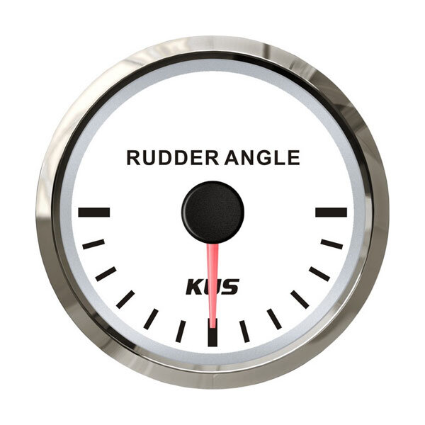 KUS analoge Ruderlagenanzeige / Ruderstandsanzeige klein (87-900 Ohm) - weiß