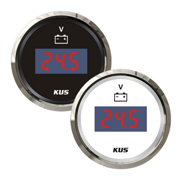 KUS Digital LCD Voltmeter / Battery Gauge