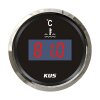KUS Digital LCD Coolant Temperature Gauge (40–120°C) - Black