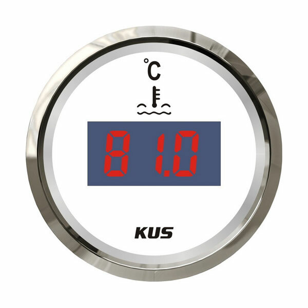 KUS Temperaturanzeige für Motor-Kühlwasser (digital) - weiß