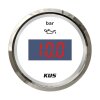 KUS Digital LCD Oil Pressure Gauge (0–10 bar) – White