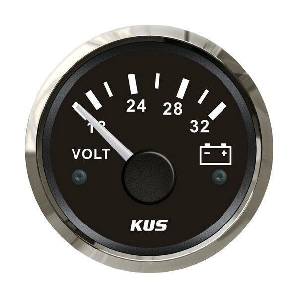 KUS Voltmeter 16-32 Volt - schwarz