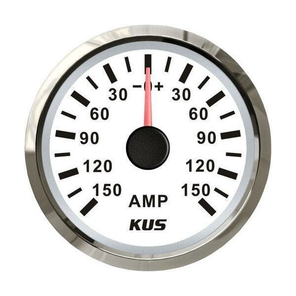 KUS Ammeter analog +/- 50 A - white