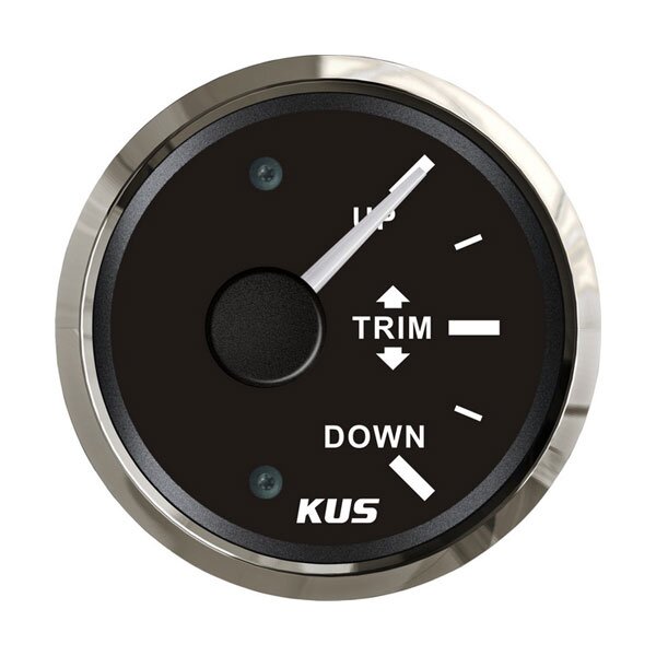KUS Analog Trim Indicator / Trim Gauge (Vertical) 160-0 Ohms - Black