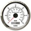 KUS GPS Speedometer mit analoger Anzeige für Geschwindigkeit und digitalen Kurs