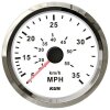 KUS analog speedometer 0-35 Mph / 60 km/h - white