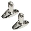 Stainless steel deck hinge set with snap hooking system