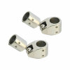 Stainless steel railing mount fitting set with swivel ball for biminis