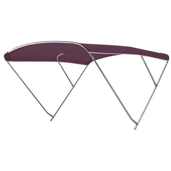 Bimini-Top ROYAL with 3 arches / height 140 cm - width 215 cm -  Burgundy (5034)