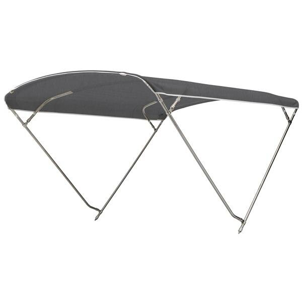 Bimini-Top ROYAL with 4 arches / height 115 cm - width 215 cm -  Charcoal Grey (5049)