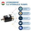 Hydrodrive MF115MRA Hydraulic Steering Complete Kit for Outboard Motors up to 115 PS