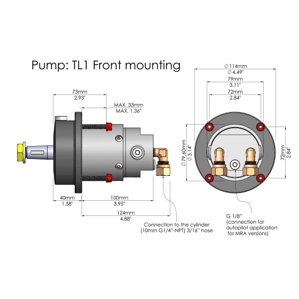 Hydrodrive Hydrauliklenkung MF175W Komplettkit für Außenborder bis 175 PS