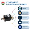 Hydrodrive MF350W-TDF outboard hydraulic kit for double engines twin cylinder (max 300HP+300HP)