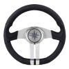 Steering wheel - aluminum / black (&Oslash; 320 mm)